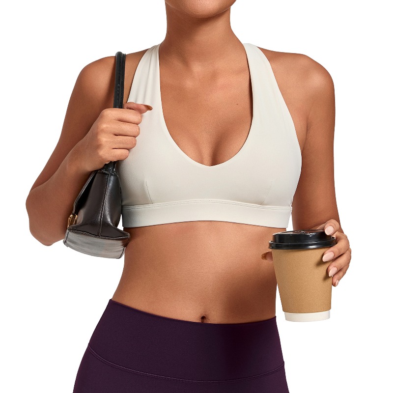 Yoga Strap Cotton - Samless Women's Gym Workout Sports Bras