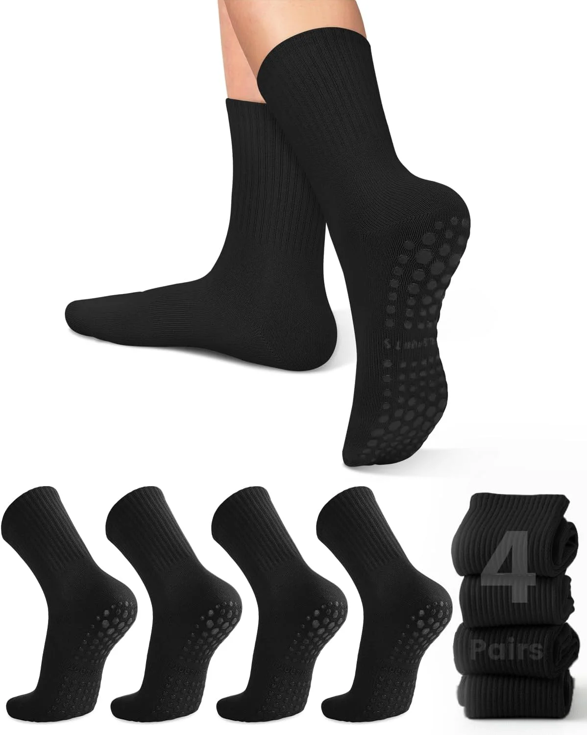 Pilates Is Yoga - 4 pairs of women's yoga socks,