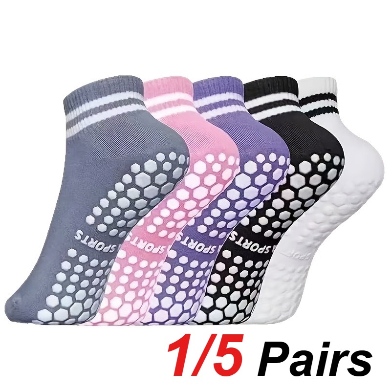Pilates Is Yoga - 1/5 Pair Women's Silicone Anti Slip