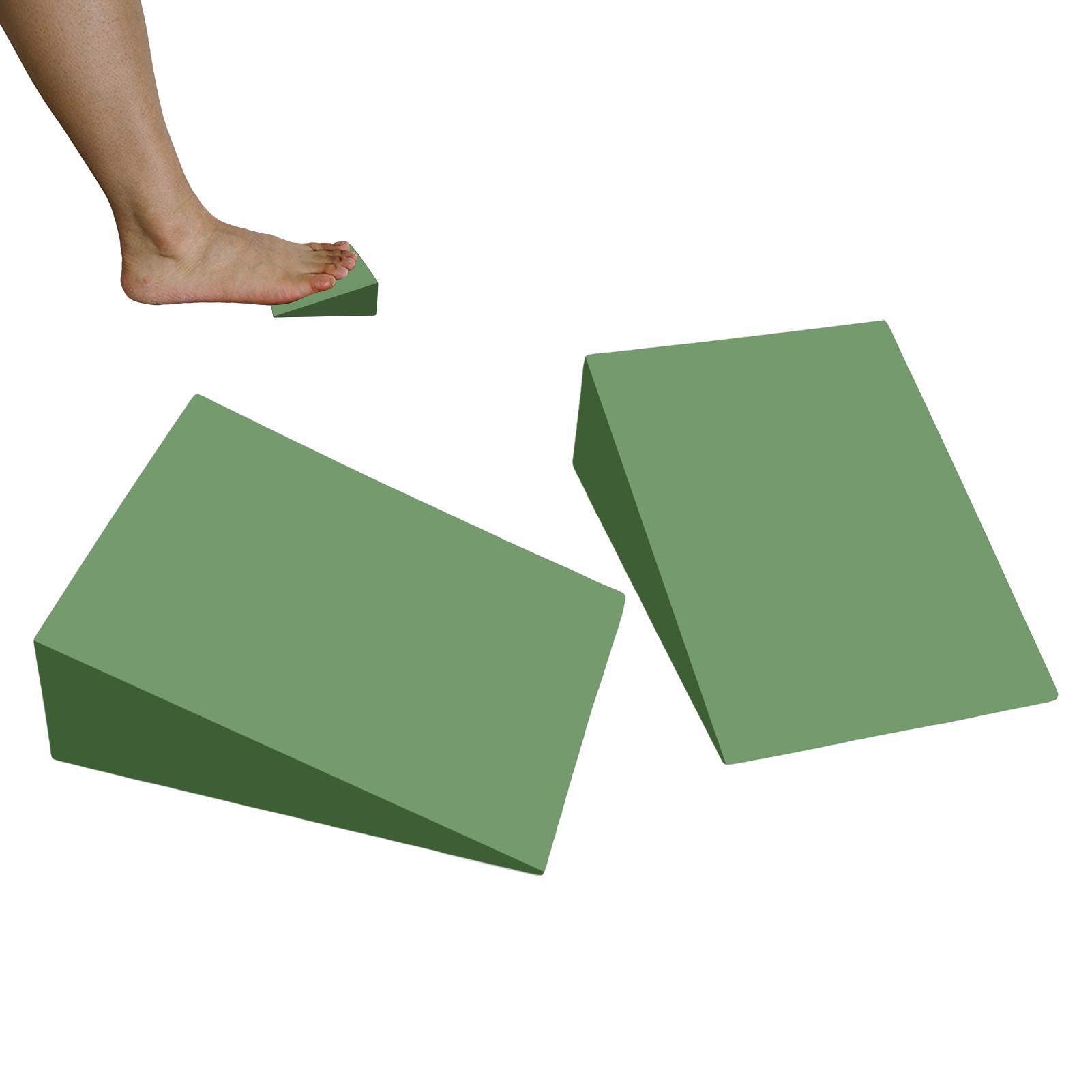 Pilates Yoga Block Exercises - 1Pairs Yoga Wedge Blocks EVA Foam