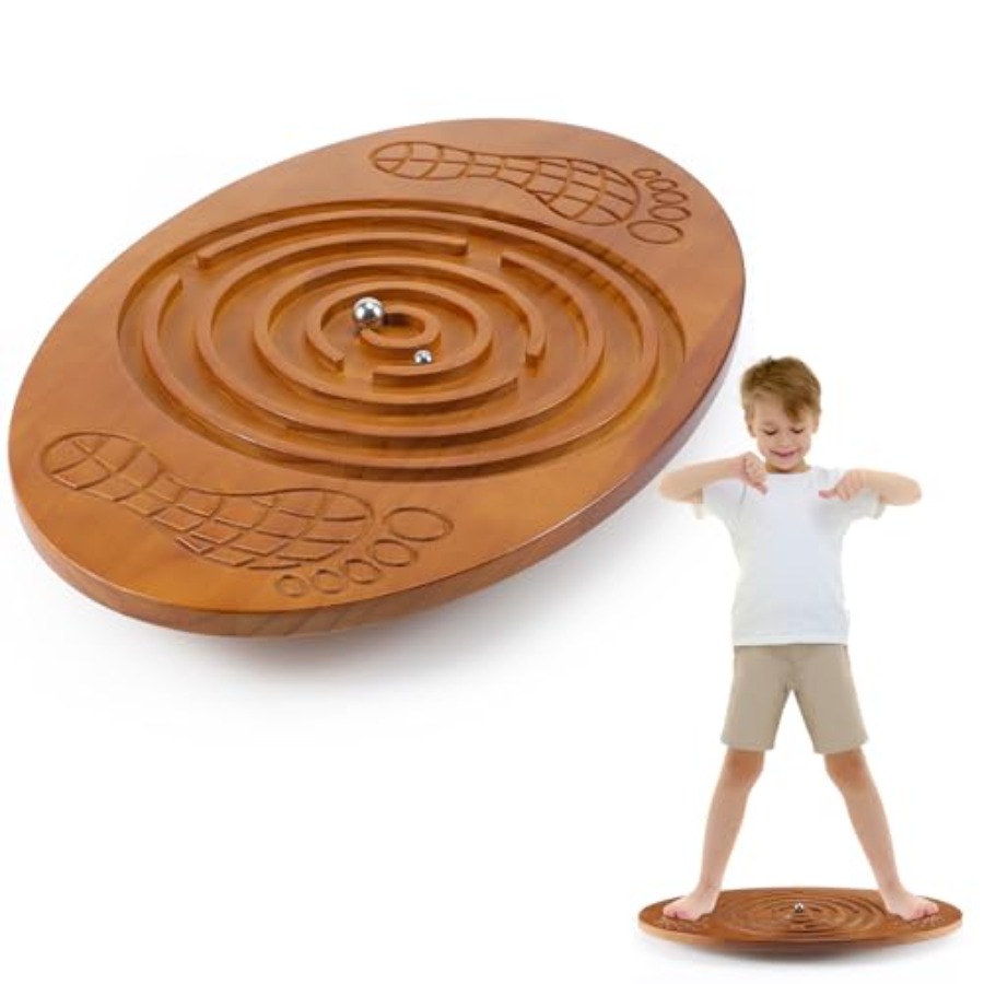 Balance Board Wobble - Maze Balance Board for Wobble Wooden