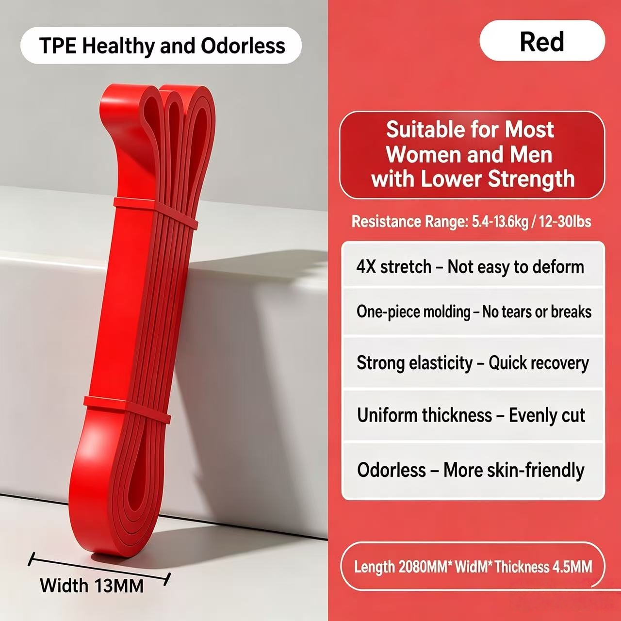 TPE Resistance Bands 6 Levels  - Pilates And Yoga Difference ulasan dan harga