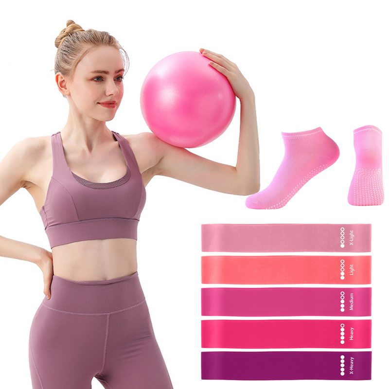 Pilates Ball Resistance Bands  - Pilates Yoga Kit ulasan dan harga
