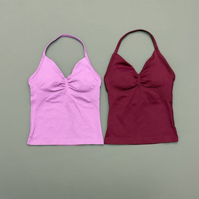 Gym Women Sports Tank Top Seam - Yoga Strap Cotton ulasan dan harga