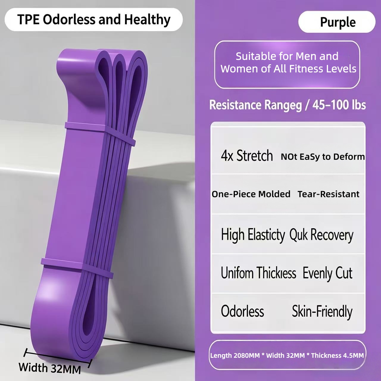 TPE Resistance Bands 6 Levels  - Pilates And Yoga Difference ulasan dan harga