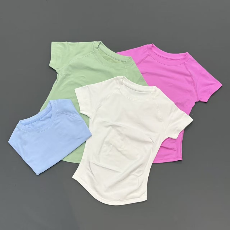 Short Sleeve Seamless Yoga Top - Yoga Strap Cotton ulasan dan harga