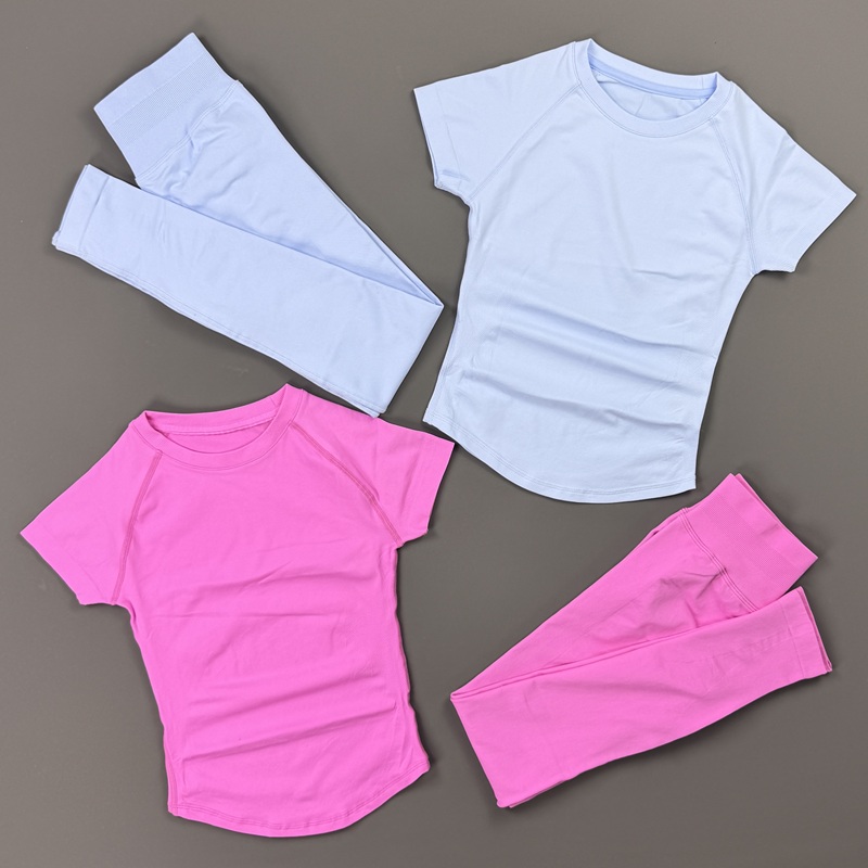 2Piece Gym Set Women Raglan Sh - Pilates Yoga Kit ulasan dan harga