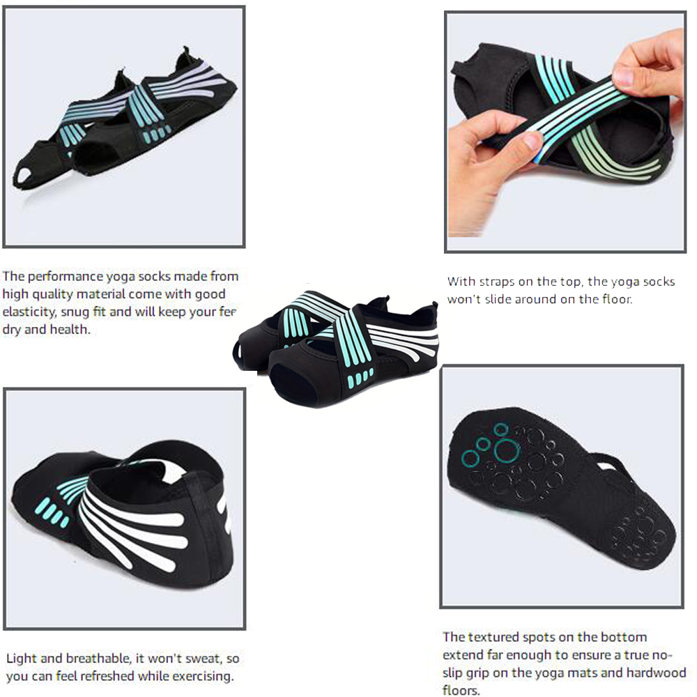 1Pair Women Non-Slip Toeless G - Pilates Yoga Reformer ulasan dan harga