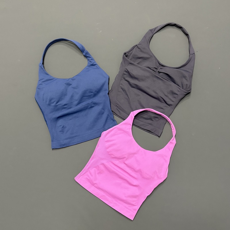 Women Halter Neck Sports Top S - Yoga Strap Cotton ulasan dan harga