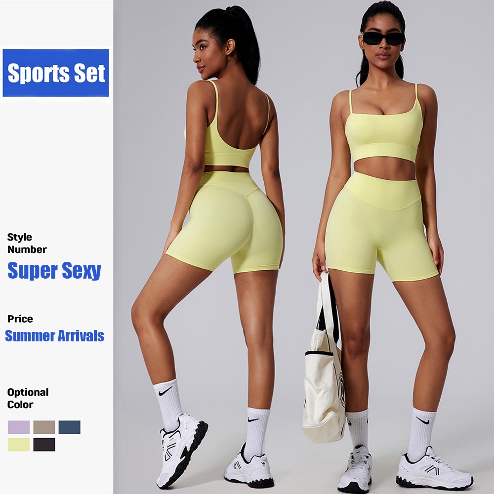 Cloud Hide Yellow Yoga Suit Gy - Pilates Yoga Kit ulasan dan harga