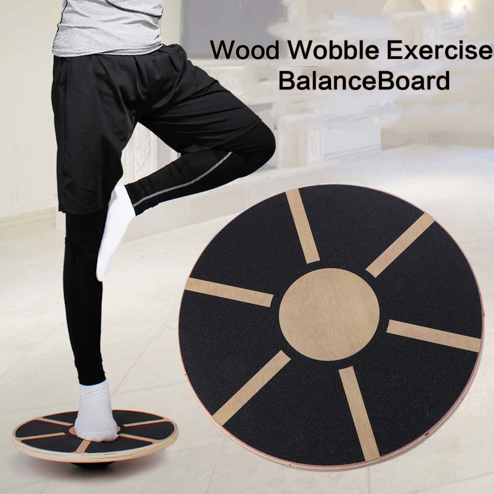 Wooden Round Balance Training  - Balance Board Wobble ulasan dan harga