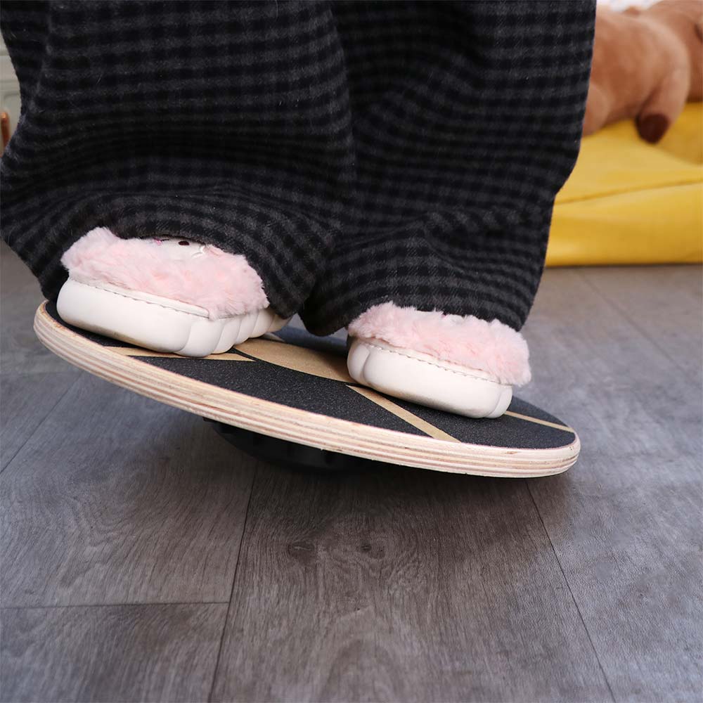 Wooden Round Balance Training  - Balance Board Wobble ulasan dan harga