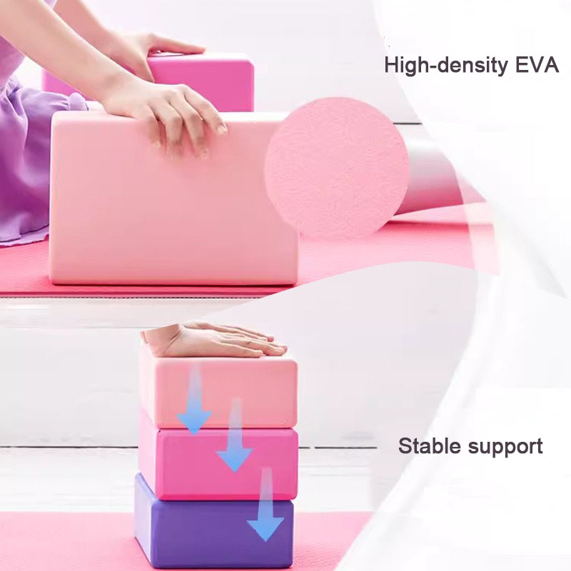 1PC Yoga Building Blocks Cubes - Pilates Yoga Block Exercises ulasan dan harga