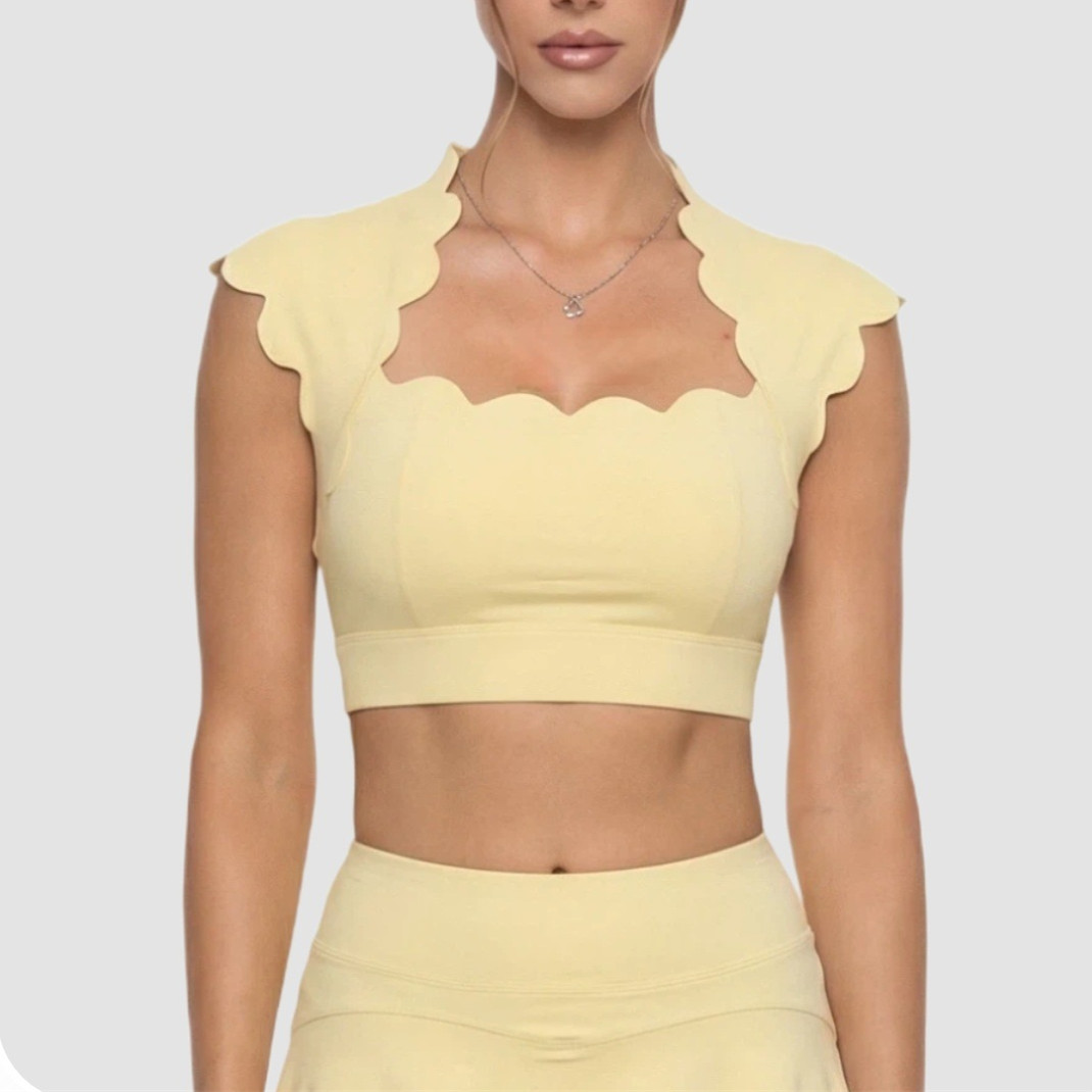 Pad Wavy Women Sports Vest Yog - Yoga Strap Cotton ulasan dan harga