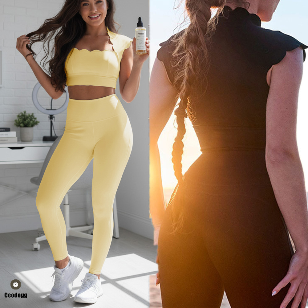 Pad Wavy Women Sports Vest Yog - Yoga Strap Cotton ulasan dan harga